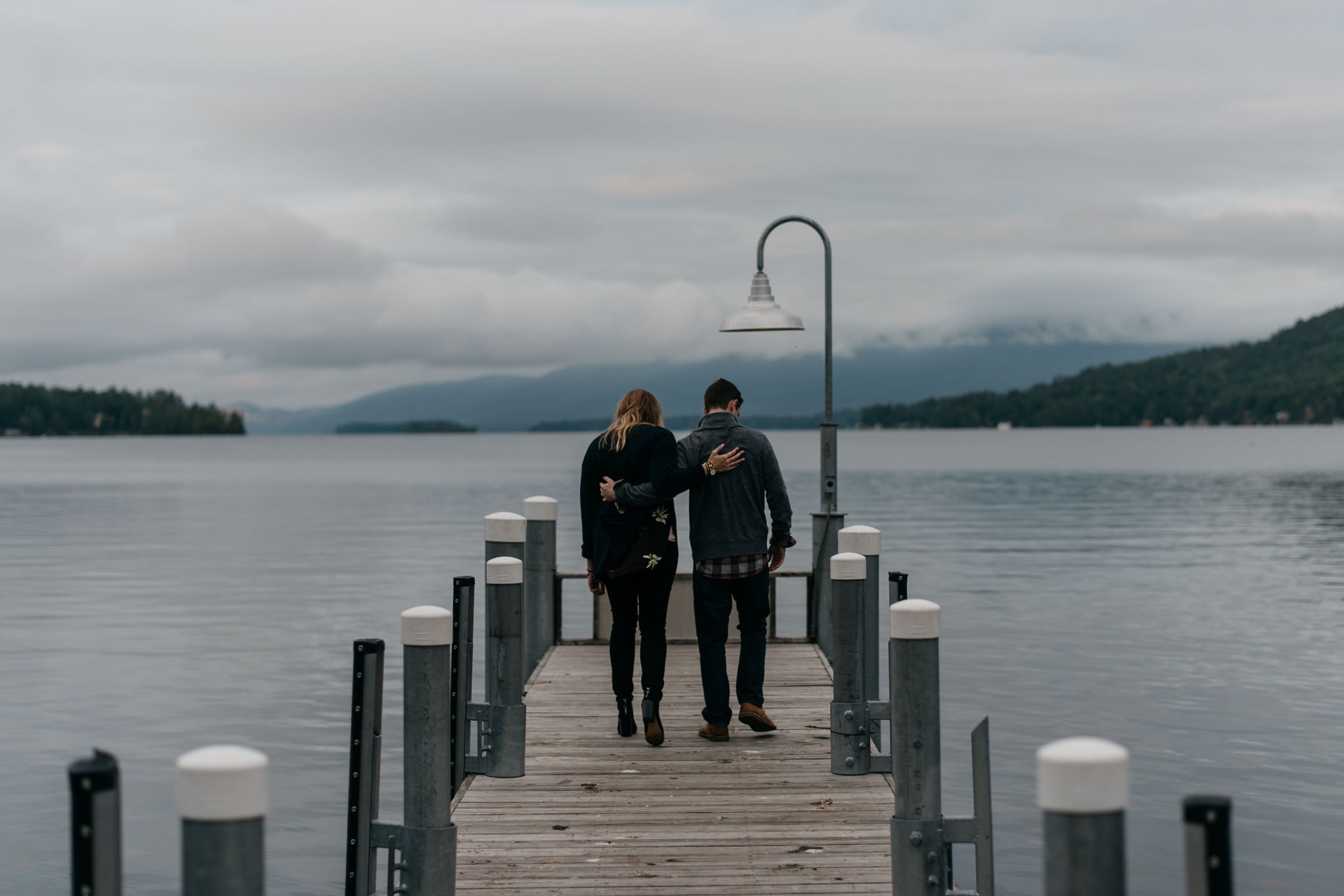 lake george engagement