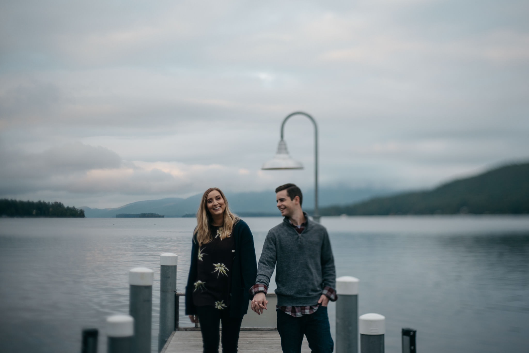 lake george engagement