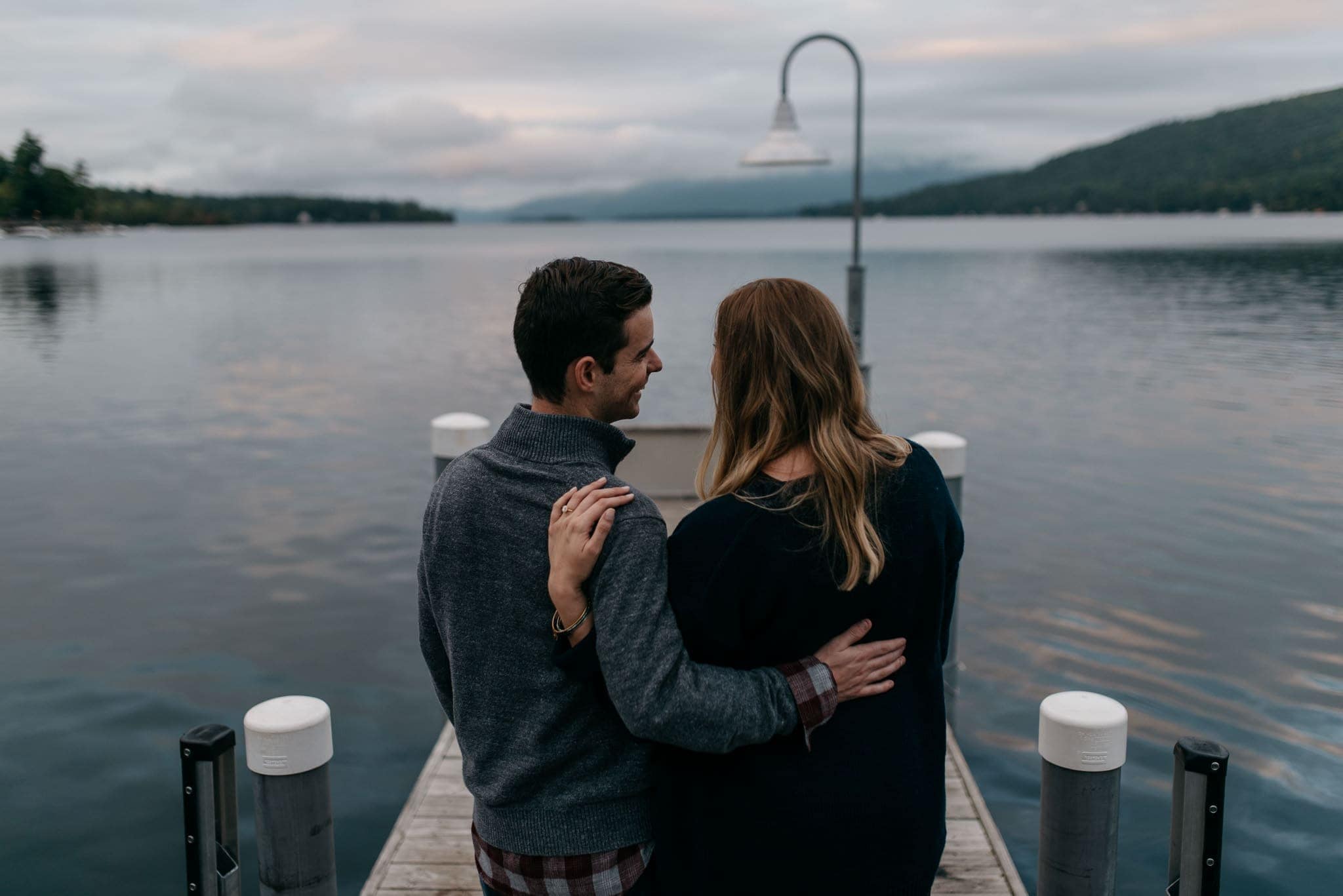 lake george engagement