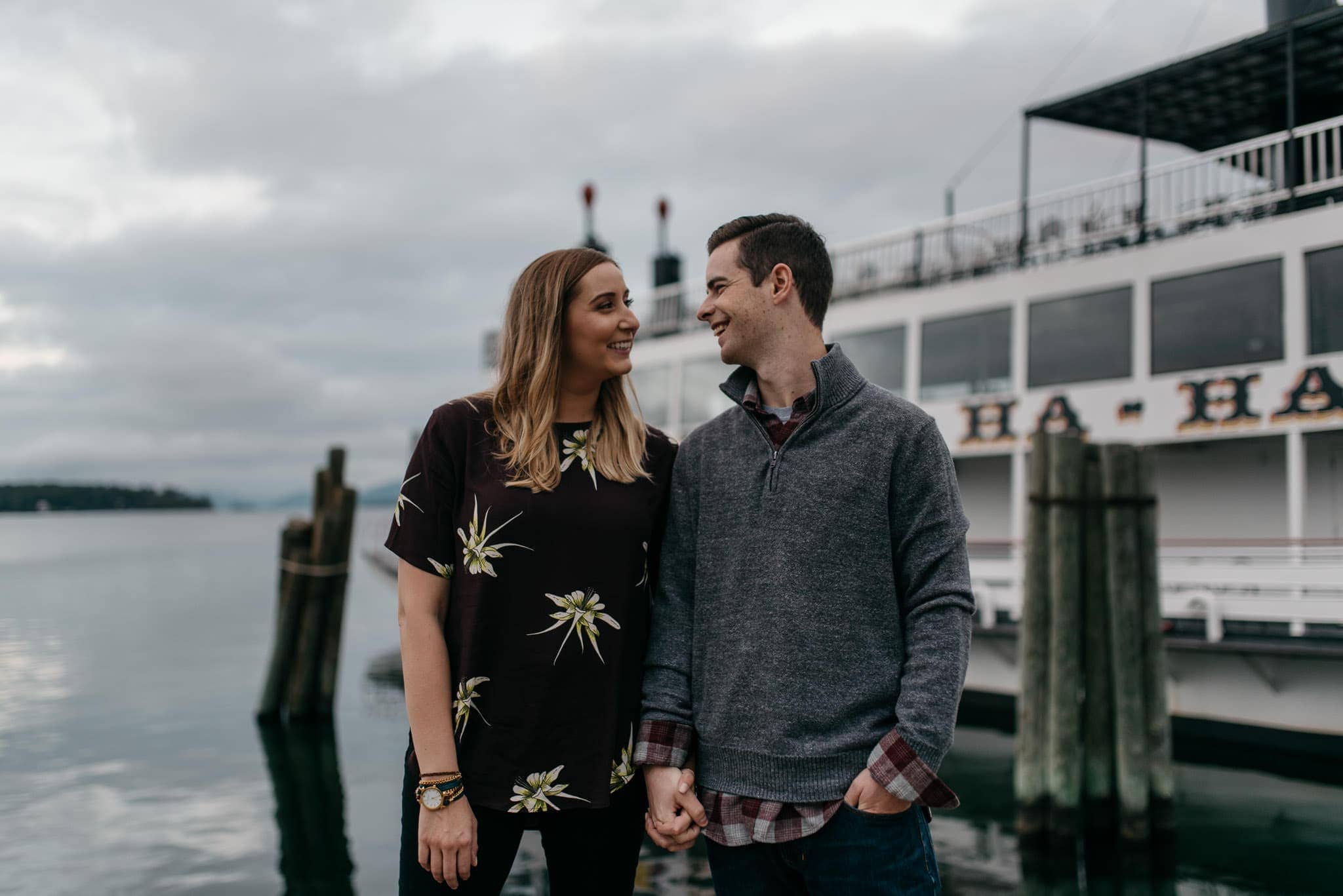 lake george engagement