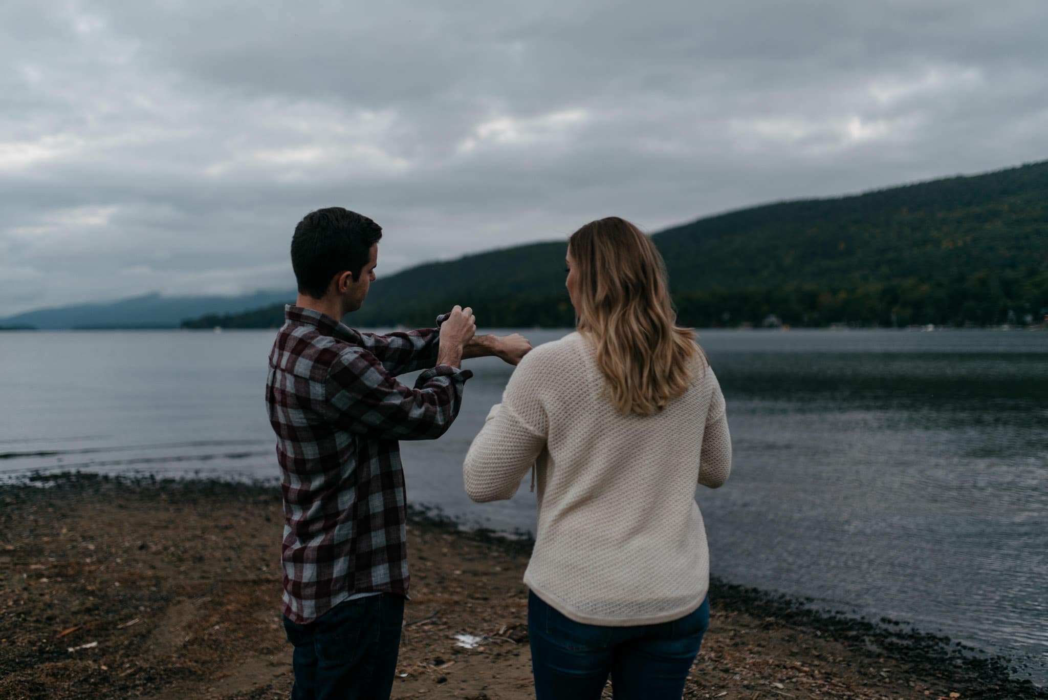 lake george engagement