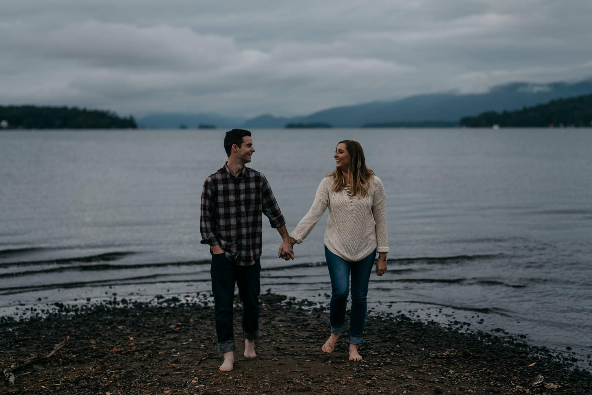 lake george engagement