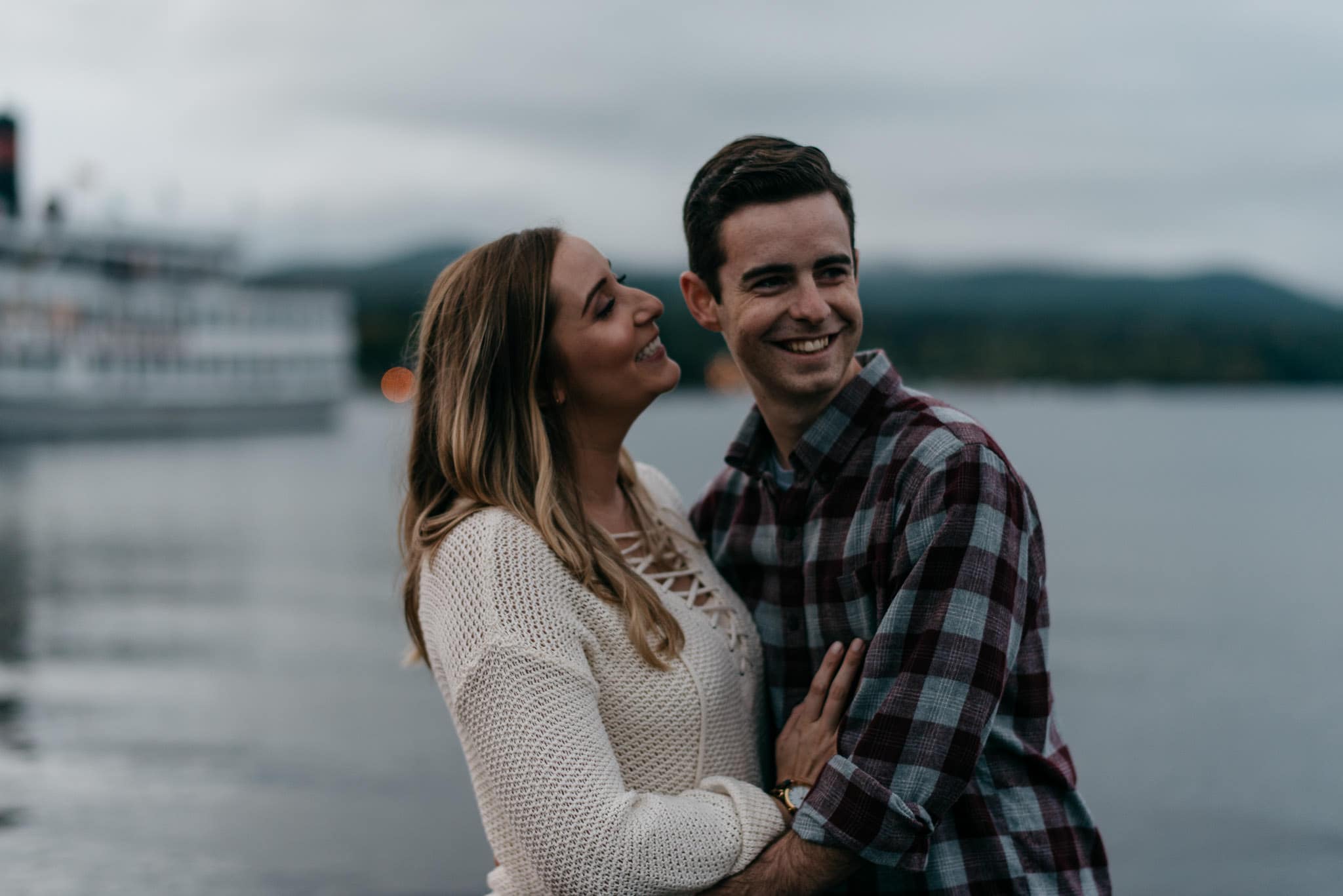 lake george engagement