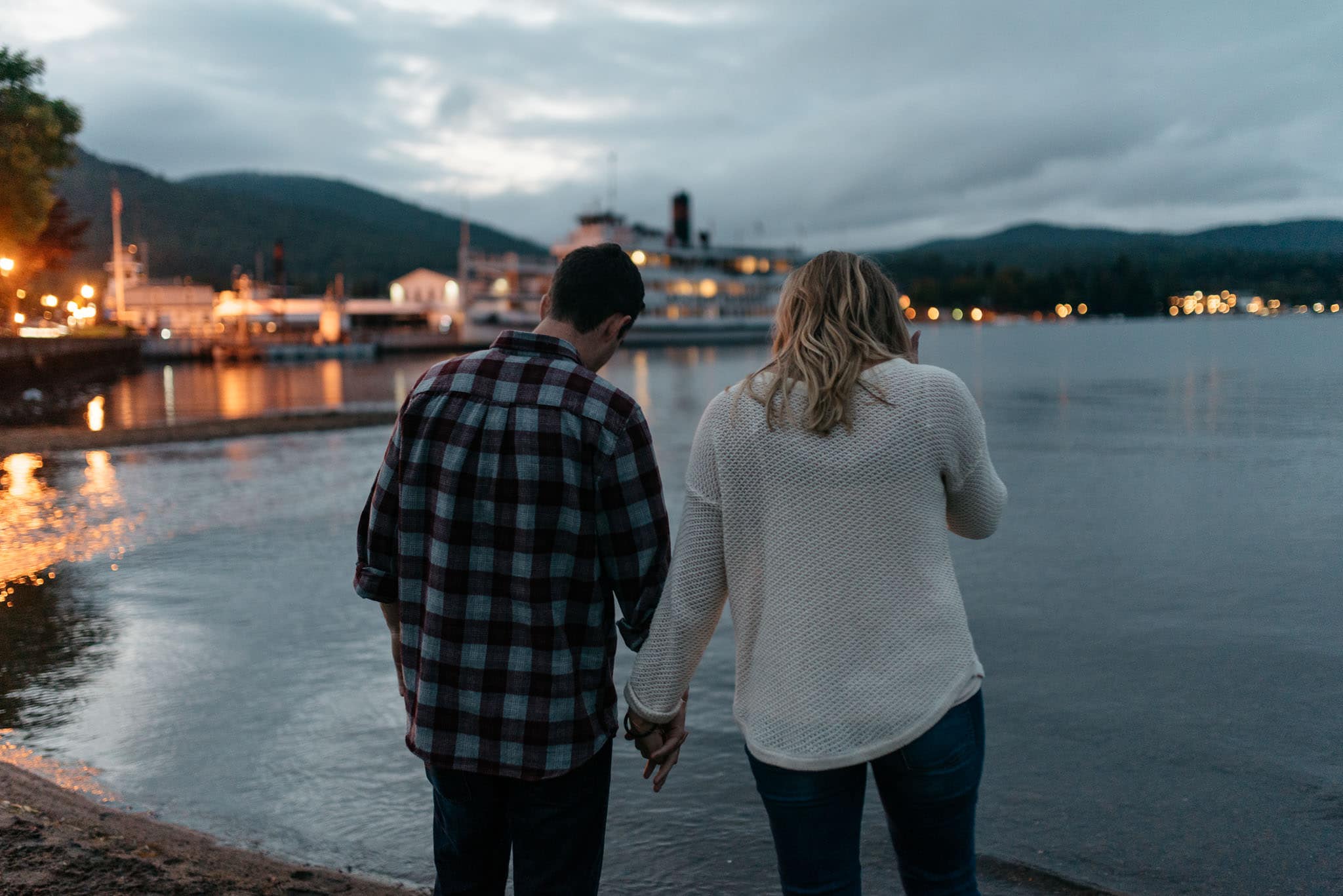 lake george engagement