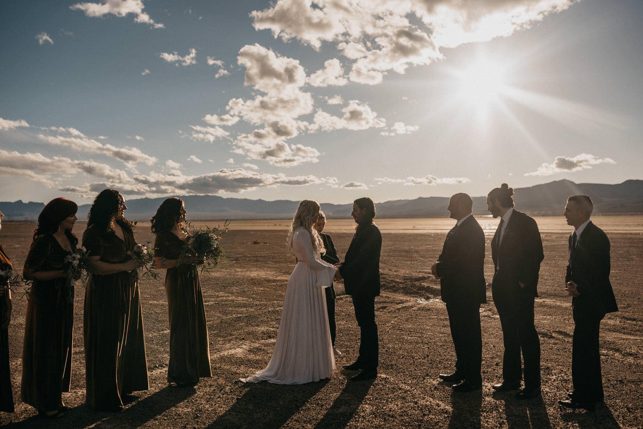 el dorado dry lake bed wedding