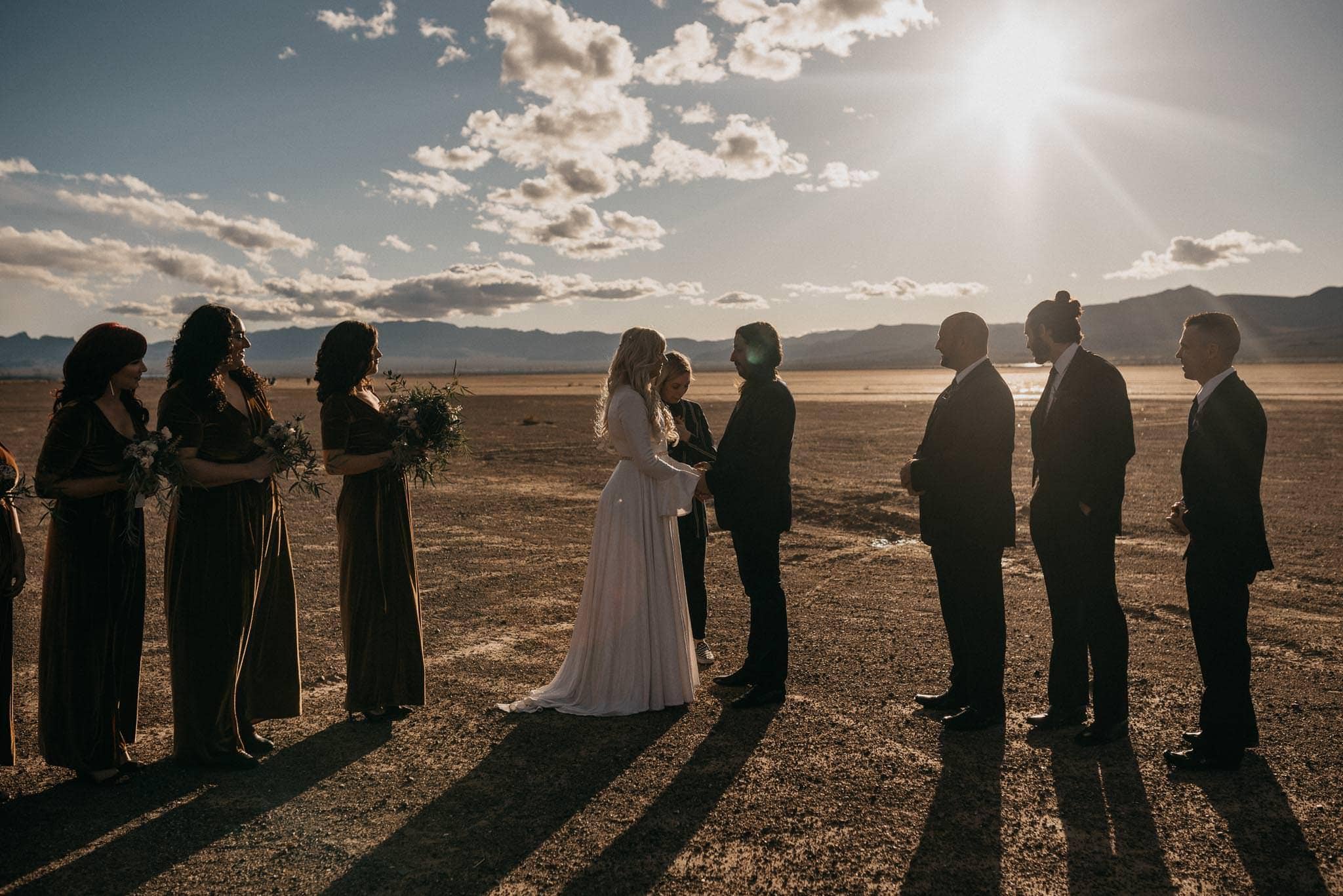 el dorado dry lake bed wedding