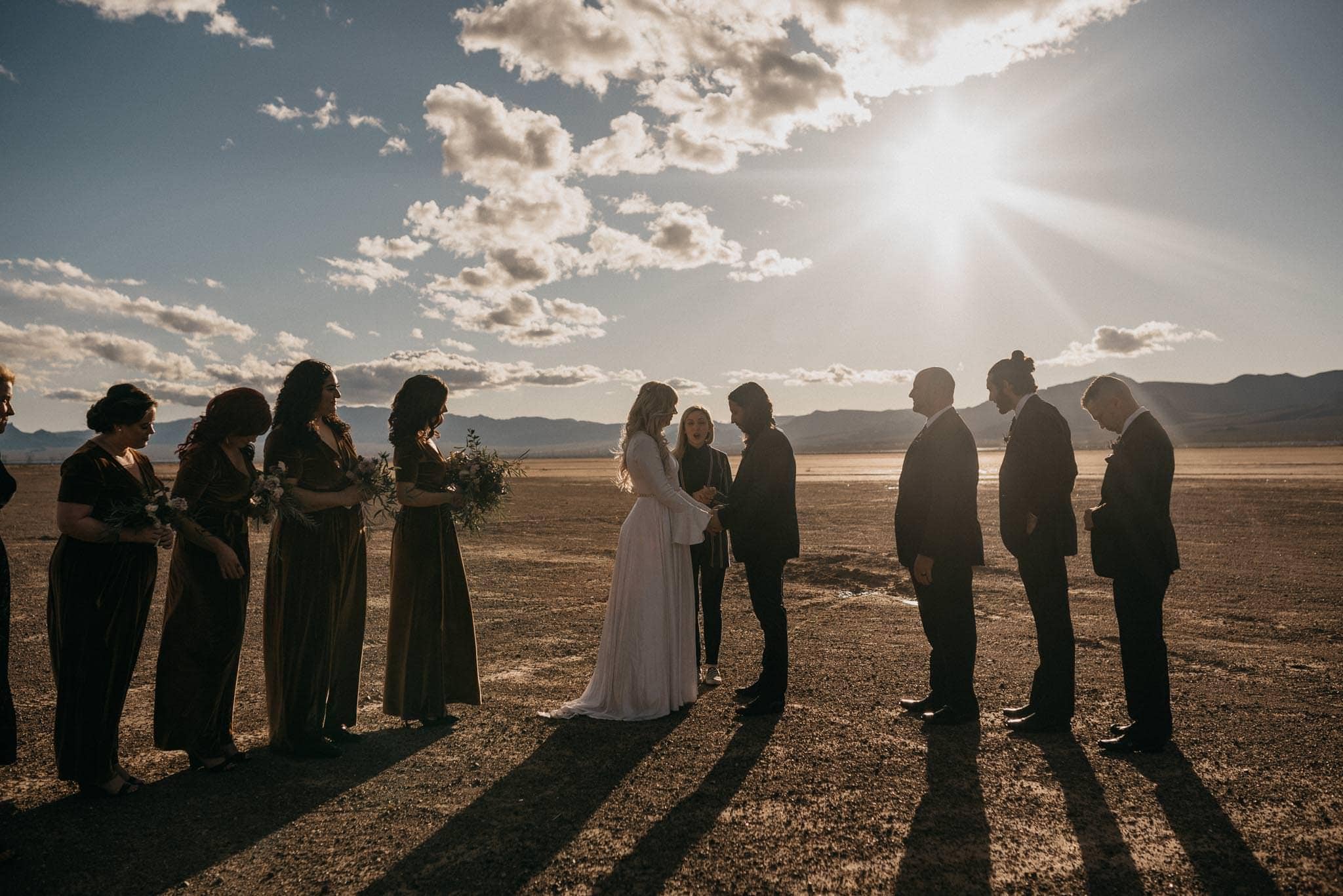 el dorado dry lake bed wedding