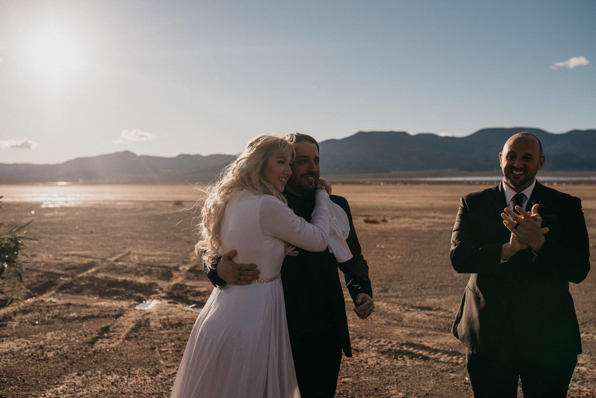 el dorado dry lake bed wedding