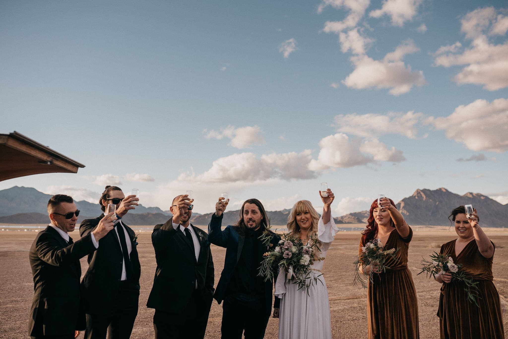 el dorado dry lake bed wedding