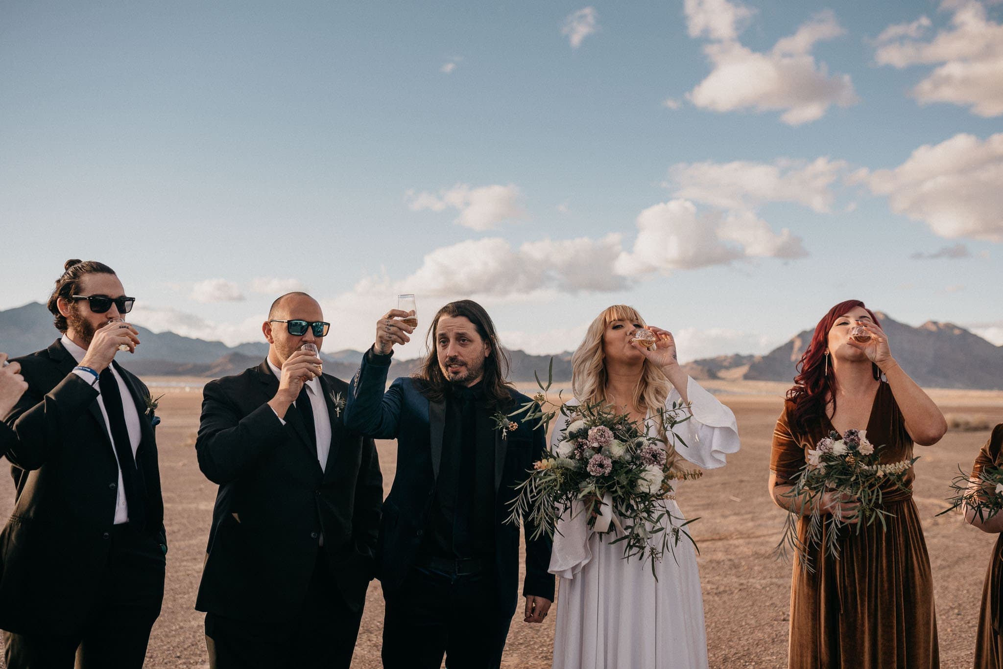 el dorado dry lake bed wedding