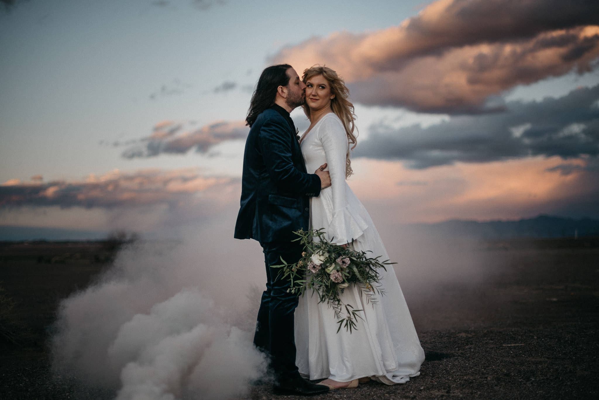 el dorado dry lake bed wedding