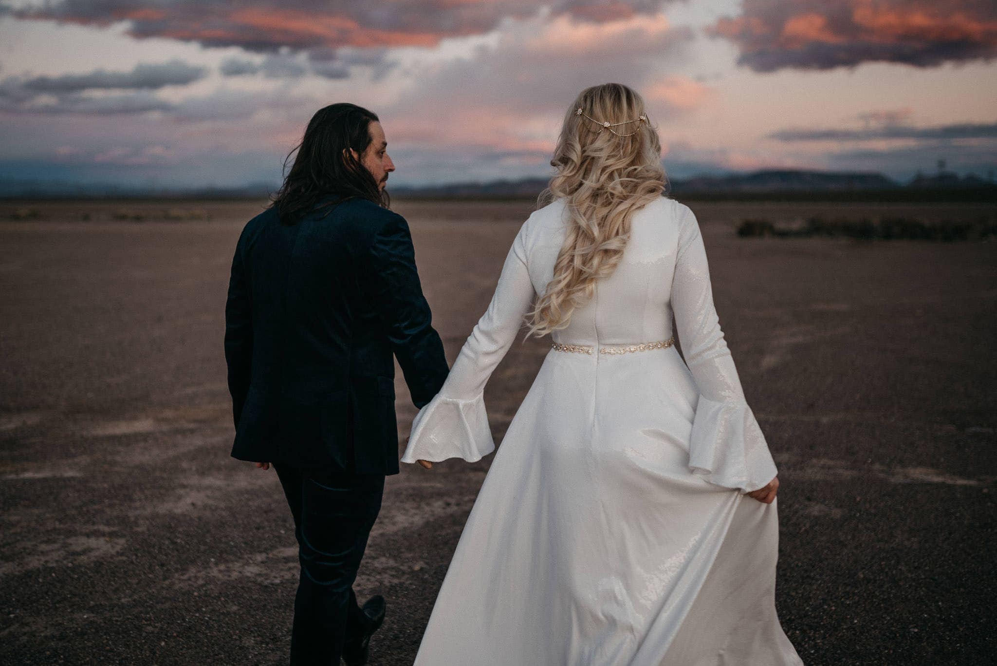 el dorado dry lake bed wedding