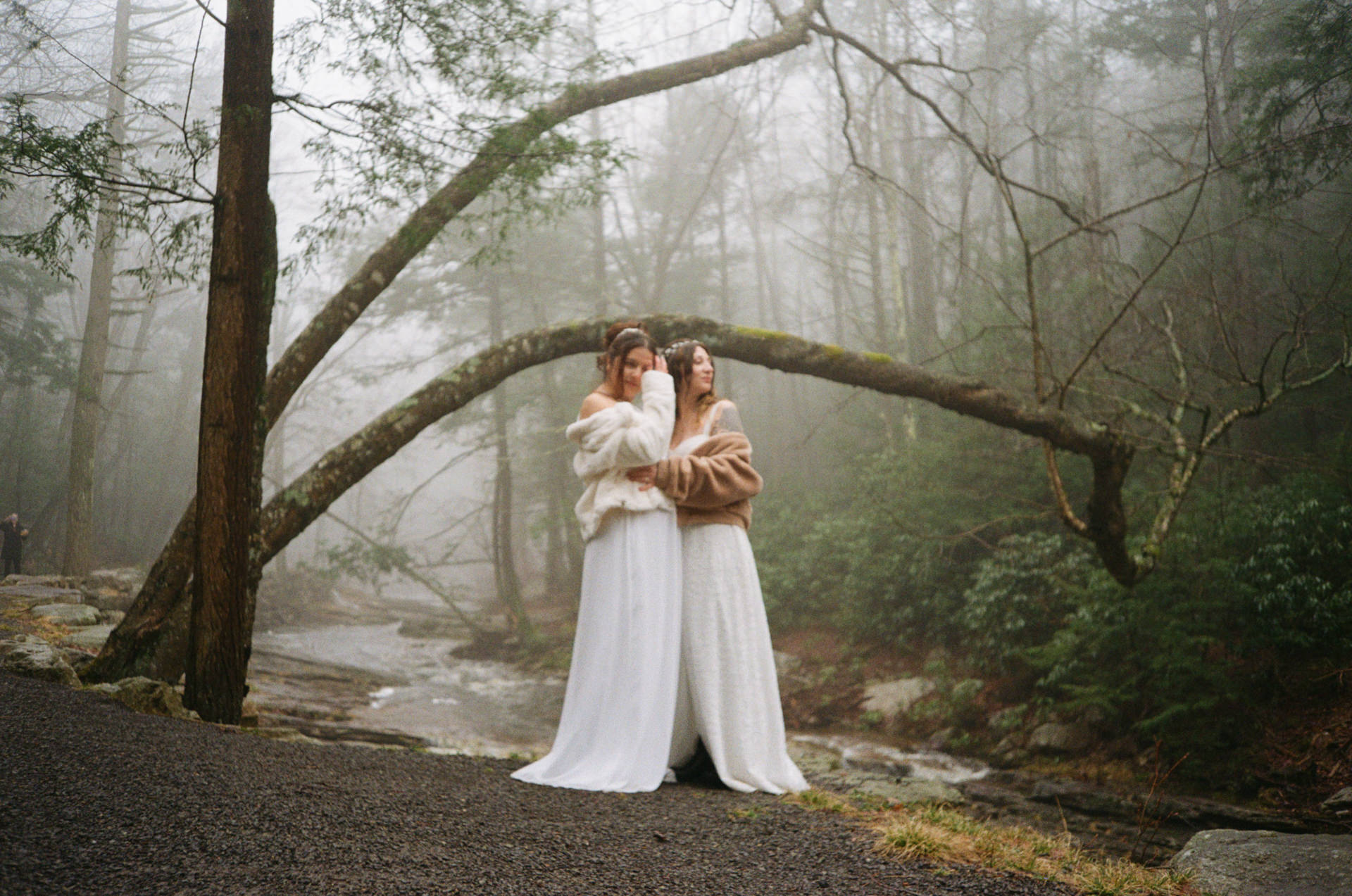 Rainy Elopement at Minnewaska (on Film)